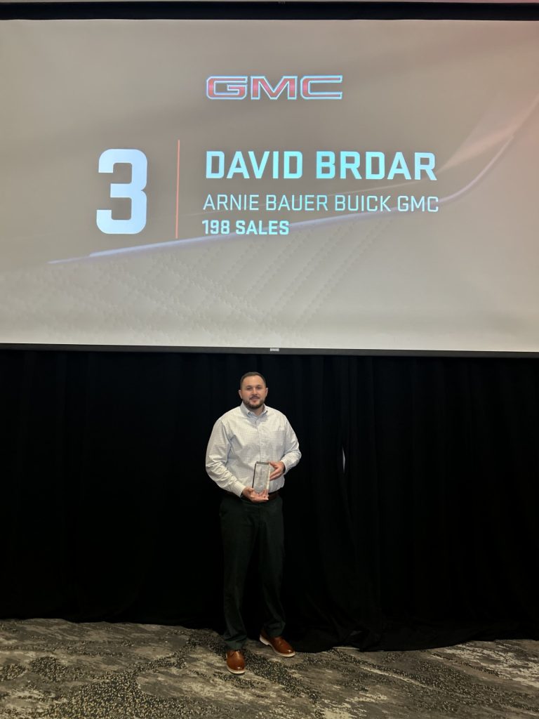 David "dave" Brdar top 5 GMC Sales consultant for Arnie Bauer