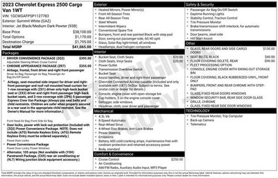 2023 Chevrolet Express Cargo 2500 WT