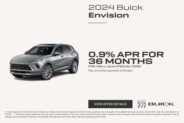 0.9% APR FOR 36 MONTHS
FOR WELL-QUALIFIED BUYERS.1

Plus, no monthly payments for 90 days.2