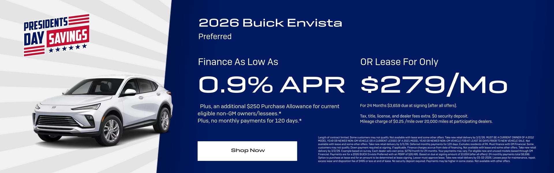 Buick Envista Special Offers