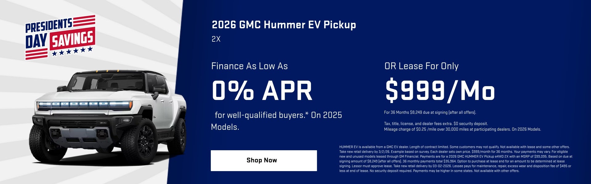 HUMMER EV Pickup Special Offers