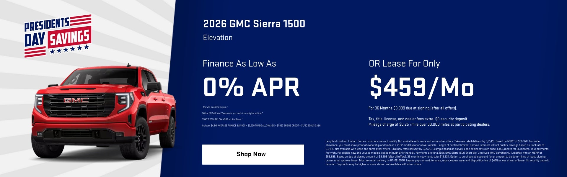 GMC Sierra Special Offers
