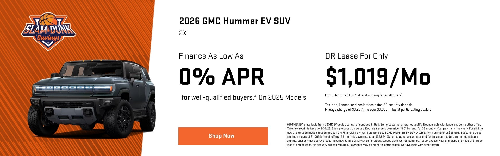 GMC HUMMER EV SUV Special Offer