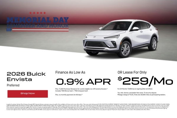 2026 Buick Envista Special Offer