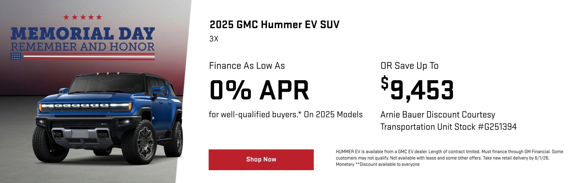 2025 GMC Hummer EV SUV Special Offer