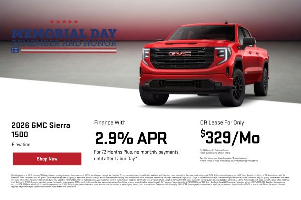 2026 Sierra 1500 Special Offer